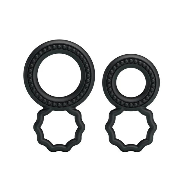 Baile Cock Rings - zestaw podwójnych pierścieni erekcyjnych