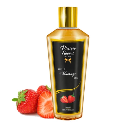 Plaisir secrets Massage Oil STRAWBERRY - Olejek do masażu erotycznego o zapachu truskawek