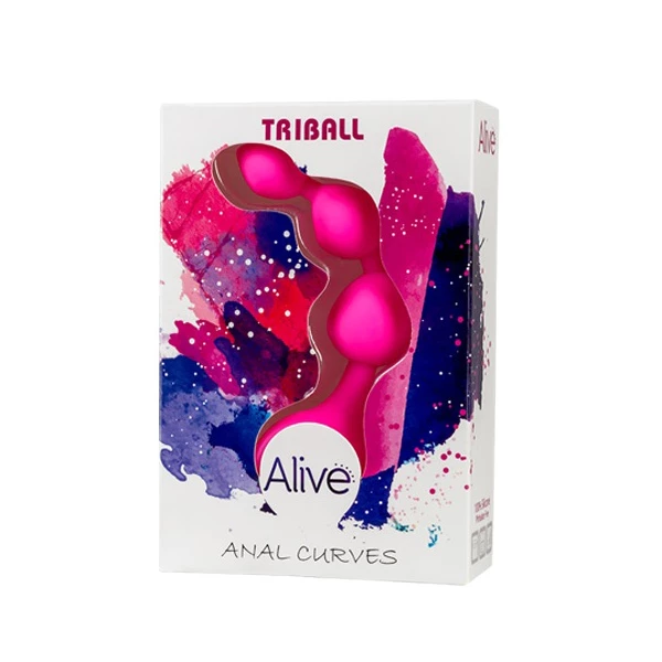 Cnex Triball Amuse-G Pink - Koraliki analne, różowe