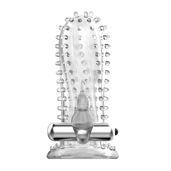 Baile Brave Man Vibrating dots - wibrująca nakładka na penisa