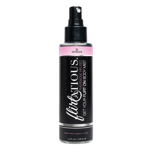 Sensuva Flirtatious Vanilla, Sugar, &amp; Sweet Pea Pheromone Body Mist 125 m - Mgiełka do ciała