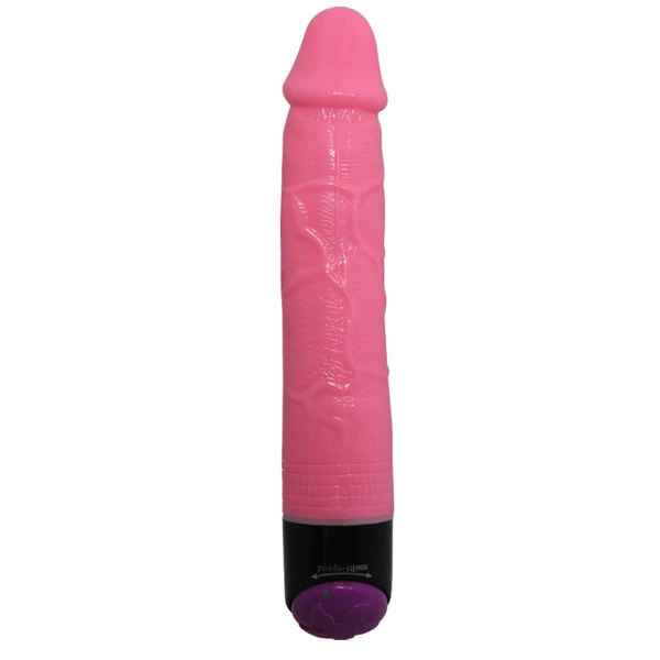 Baile Colorful Pin Vibe - wibrujące dildo, różowy