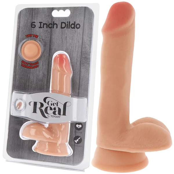 Get real Dual Density 6'' - dildo na przyssawce