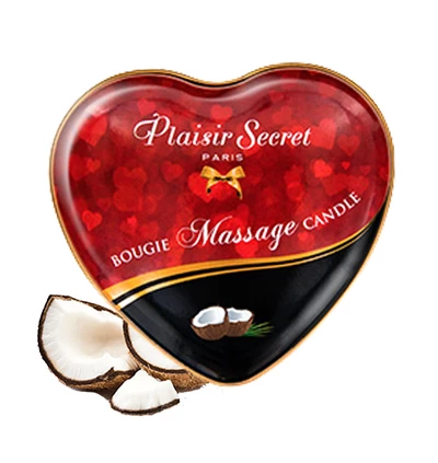 Plaisir secrets Massage Candle COCONUT - Świeca do masażu, zapach kokosu