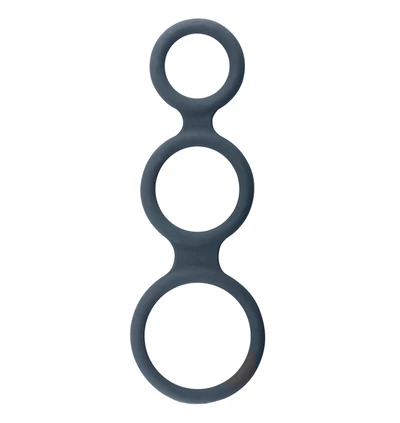Boners TRIPLE COCK RING - elastyczny pierścień erekcyjny