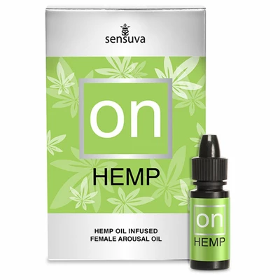 Sensuva On for Her Hemp Oil Infused Arousal Oil 5 ml Large Box - Olejek wzmacniający naturalną lubrykację