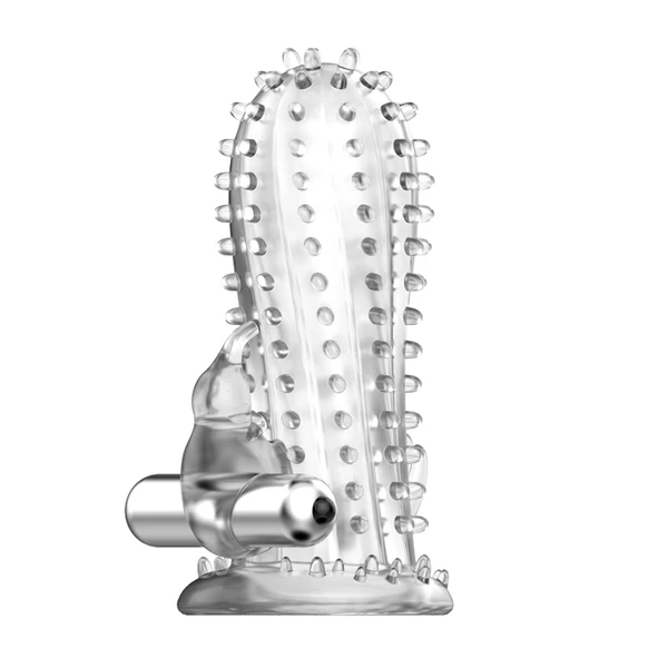 Baile Brave Man Vibrating dots - wibrująca nakładka na penisa