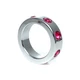Boss Series Metal Ring Pink Diamonds M  - kovový erekčný krúžok
