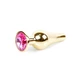 Boss Series Jewellery Gold Butt Pink  - Ružový análny kolík