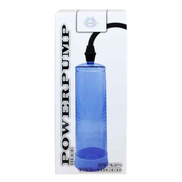 Boss Series Powerpump Blue - Pompka powiększająca penisa, niebieska