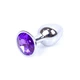 Boss Series Jewellery Silver Purple  - Análny kolík fialový