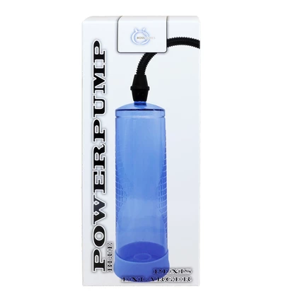 Boss Series Powerpump Blue - Pompka powiększająca penisa, niebieska