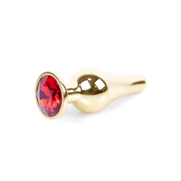 Boss Series Jewellery Gold Butt Red - Korek analny, czerwony