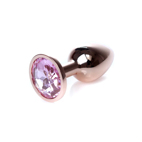 Boss Series Jewellery Red Gold Rose - Korek analny, jasnoróżowy