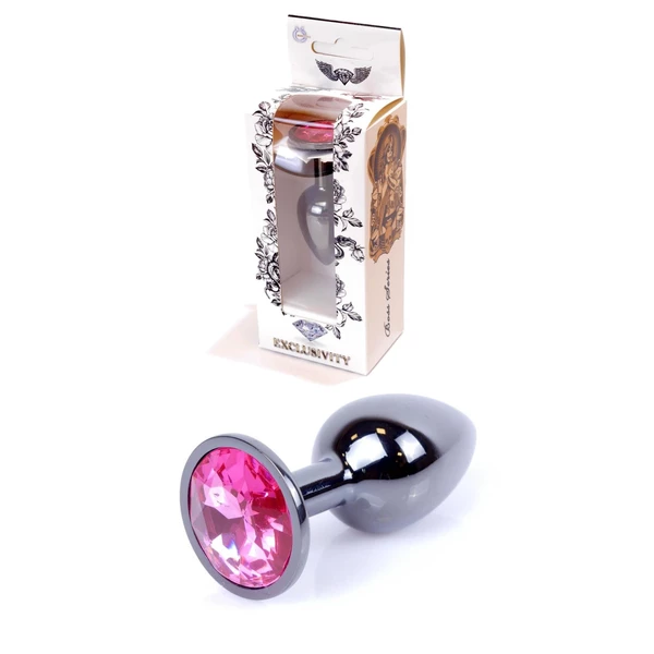 Boss Series Jewellery Dark Silver Pink  - Ružový análny kolík