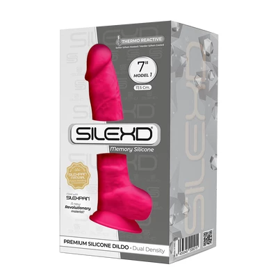 Cnex SD Model 1 - 7' Pink thermo - Dildo klasyczne termoaktywne, różowe