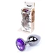 Boss Series Jewellery Dark Silver Purple  - Análny kolík fialový
