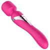 Boss Series Silicone Dual Massager 7 - Wibrator wand / klasyczny, różowy