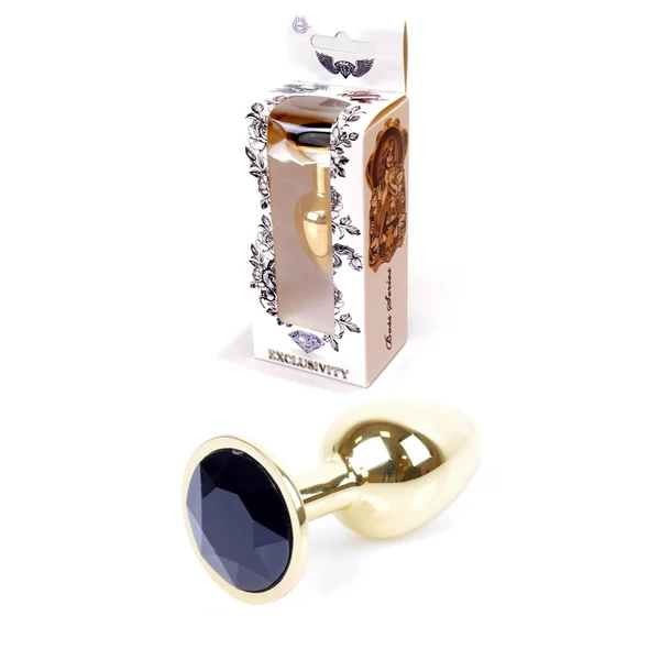 Boss Series Jewellery Gold Black  - Análny kolík čierny