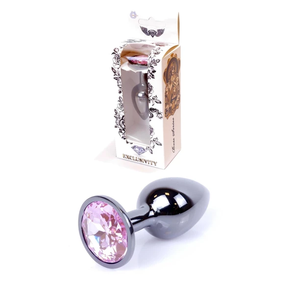 Boss Series Jewellery Dark Silver Rose  - Análny kolík svetlé ružový