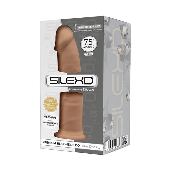 Cnex SD Model 2 - 7'5' beige thermo - Dildo klasyczne termoaktywne, Beżowe