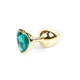 Boss Series Jewellery Gold Heart Green  - Análny kolík fialový