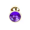 Boss Series Jewellery Gold Purple - Korek analny, fioletowy