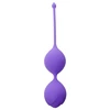 Boss Series Silicone Kegel Balls 90G Purple - Kulki gejszy, fioletowe