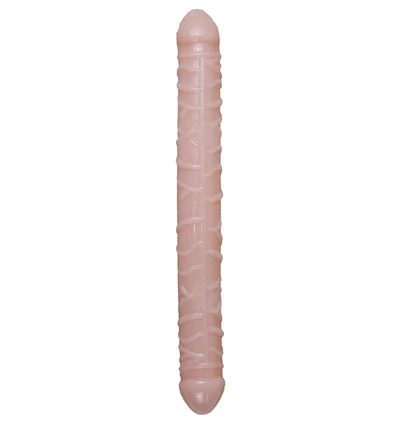 Boss Series Flexible Double Dong Skin - Podwójne dildo, cieliste