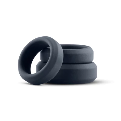 Boners 3 Ring Kit (Flat Rings) - Zestaw elastycznych pierścieni erekcyjnych