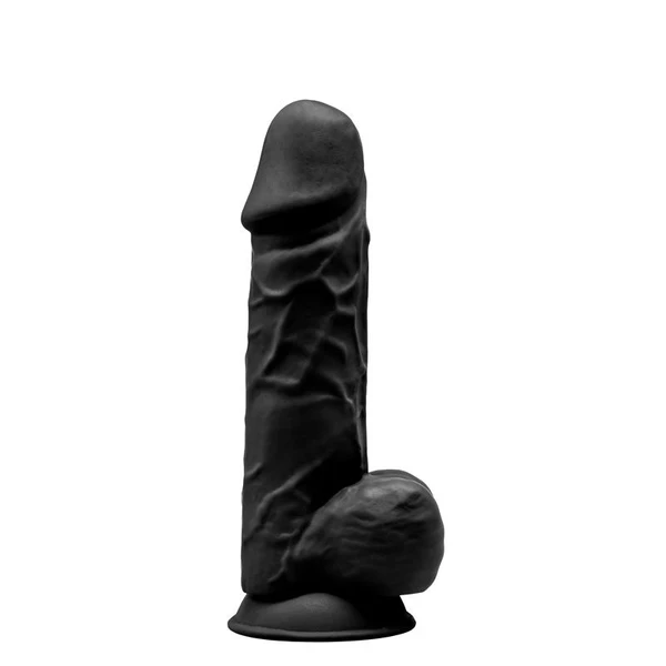 Cnex SD Model 4 - 8 5' Black Thermo - Dildo klasyczne termoaktywne, czarne