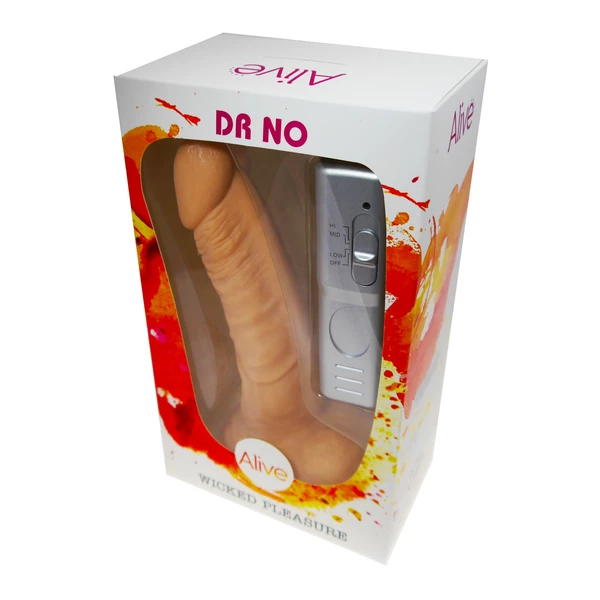 Cnex Dr No Realistic - Dildo wibrujące sterowane pilotem