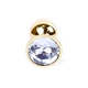 Boss Series Jewellery Gold Clear  - Priehľadný análny kolík