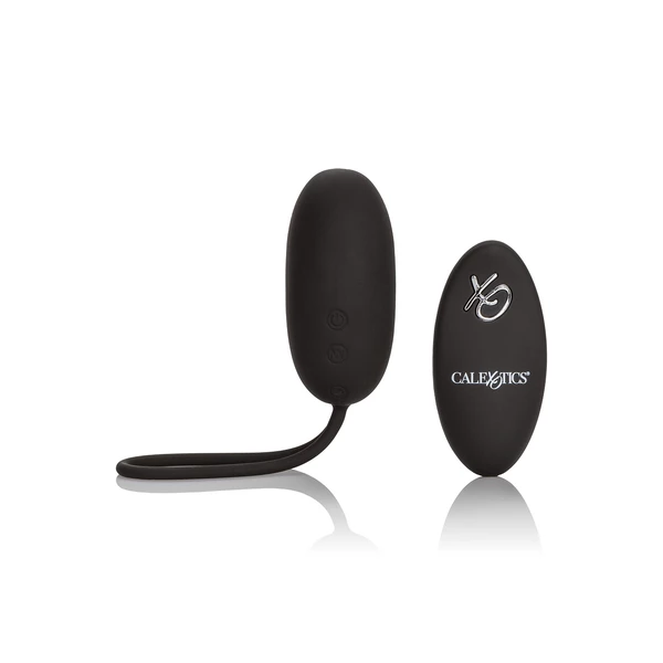 CalExotics Remote Rechargeable Egg Black - Wibrujące jajeczko na pilota