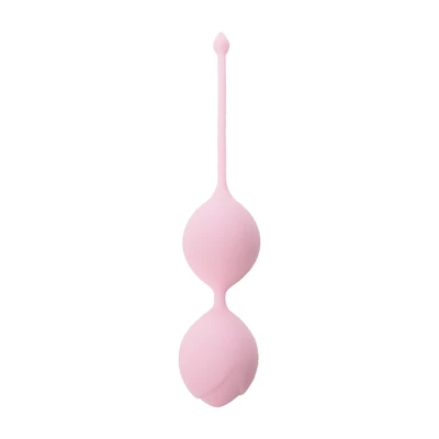 Boss Series Silicone Kegel Balls 60G Light Pink - Kulki gejszy, jasnoróżowe