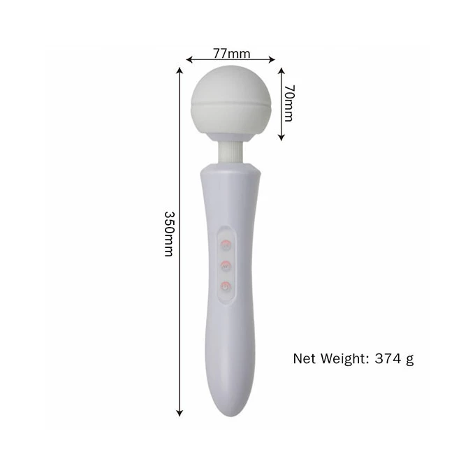 Boss Series Massager Ultra Powerful - Wibrator wand, biały