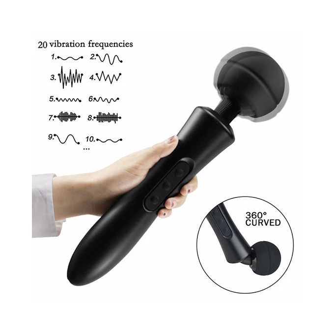 Boss Series Massager Ultra Powerful - Wibrator wand, biały