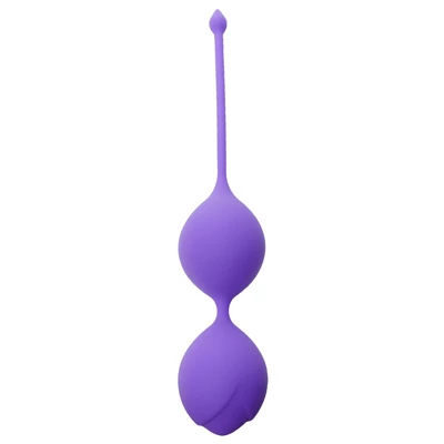 Boss Series Silicone Kegel Balls 90G Purple - Kulki gejszy, fioletowe