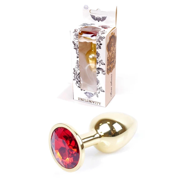 Boss Series Jewellery Gold Red  - Análny kolík červený