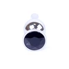 Boss Series Jewellery Silver Butt Black - Korek analny, czarny