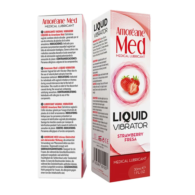 Cnex Liquid Vibrator Strawberry 30Ml - Lubrykant truskawkowy