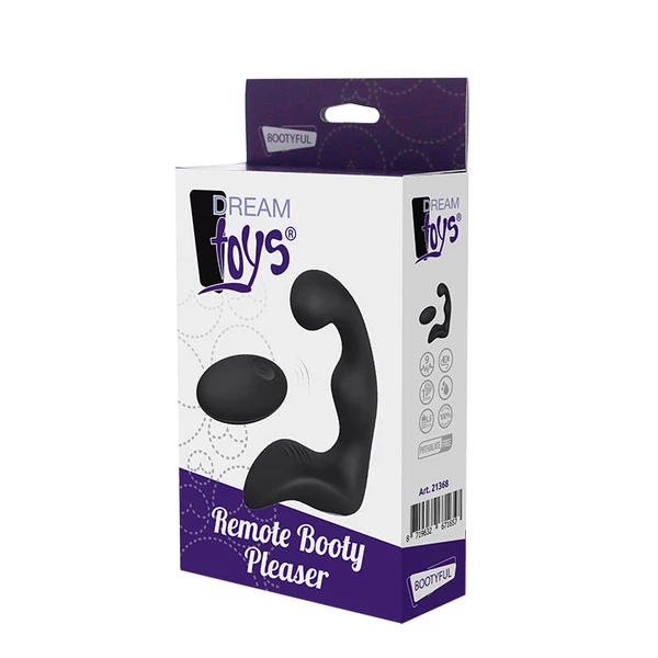 Dream Toys Remote Booty Pleaser Black - Wibrujący masażer prostaty