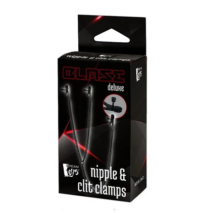 Dream Toys Blaze Deluxe Nipple &amp; Clit Clamps - Zaciski na sutki lub łechtaczkę