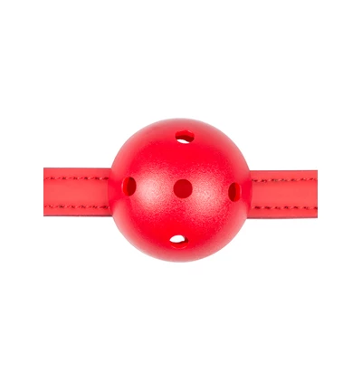 Easy Toys Ball Gag With Pvc Ball Red - Knebel z kulką, czerwony