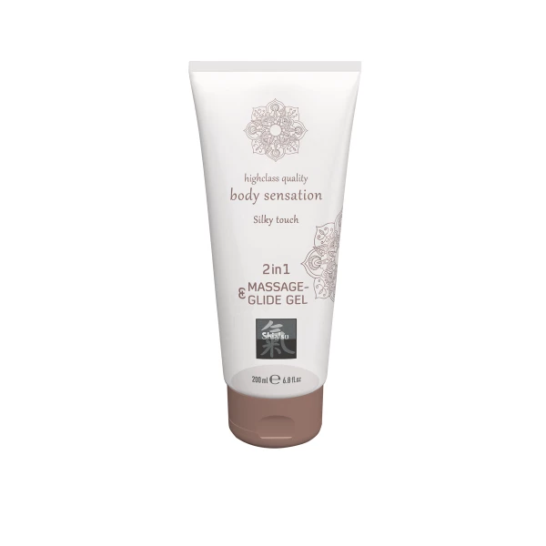 HOT Shiatsu 2In1 Massage Glide Gel Silky Touch 200Ml. - Żel do masażu