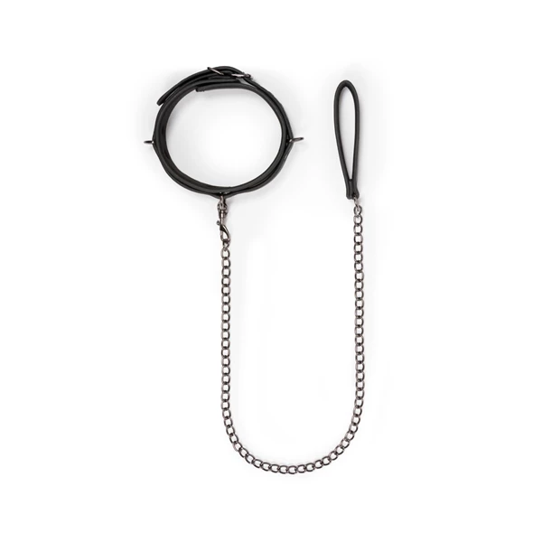 Easy Toys Fetish Collar With Leash - Obroża na smyczy