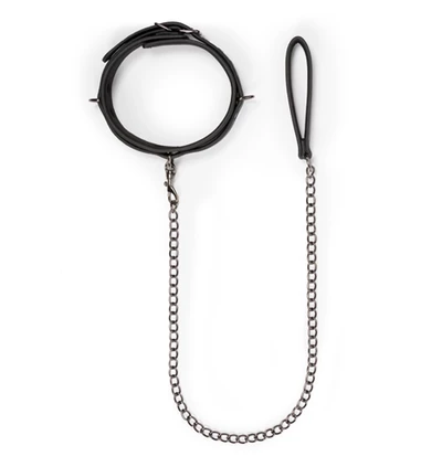Easy Toys Fetish Collar With Leash - Obroża na smyczy