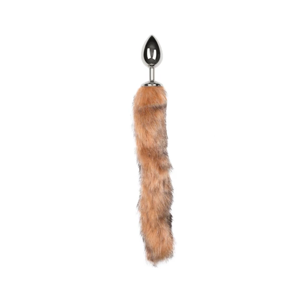 Easy Toys Fox tail 04 - Korek analny z ogonkiem, Brązowy