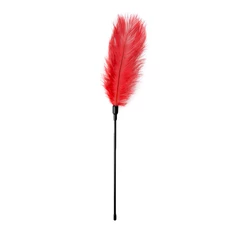 Easy Toys Red Feather Tickler  - Peříčko na šteklenie červené