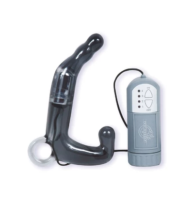 Doc Johnson Mens Pleasure Wand -Charcoal - Wibrujący masażer prostaty
